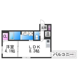 F asecia 日の華の物件間取画像